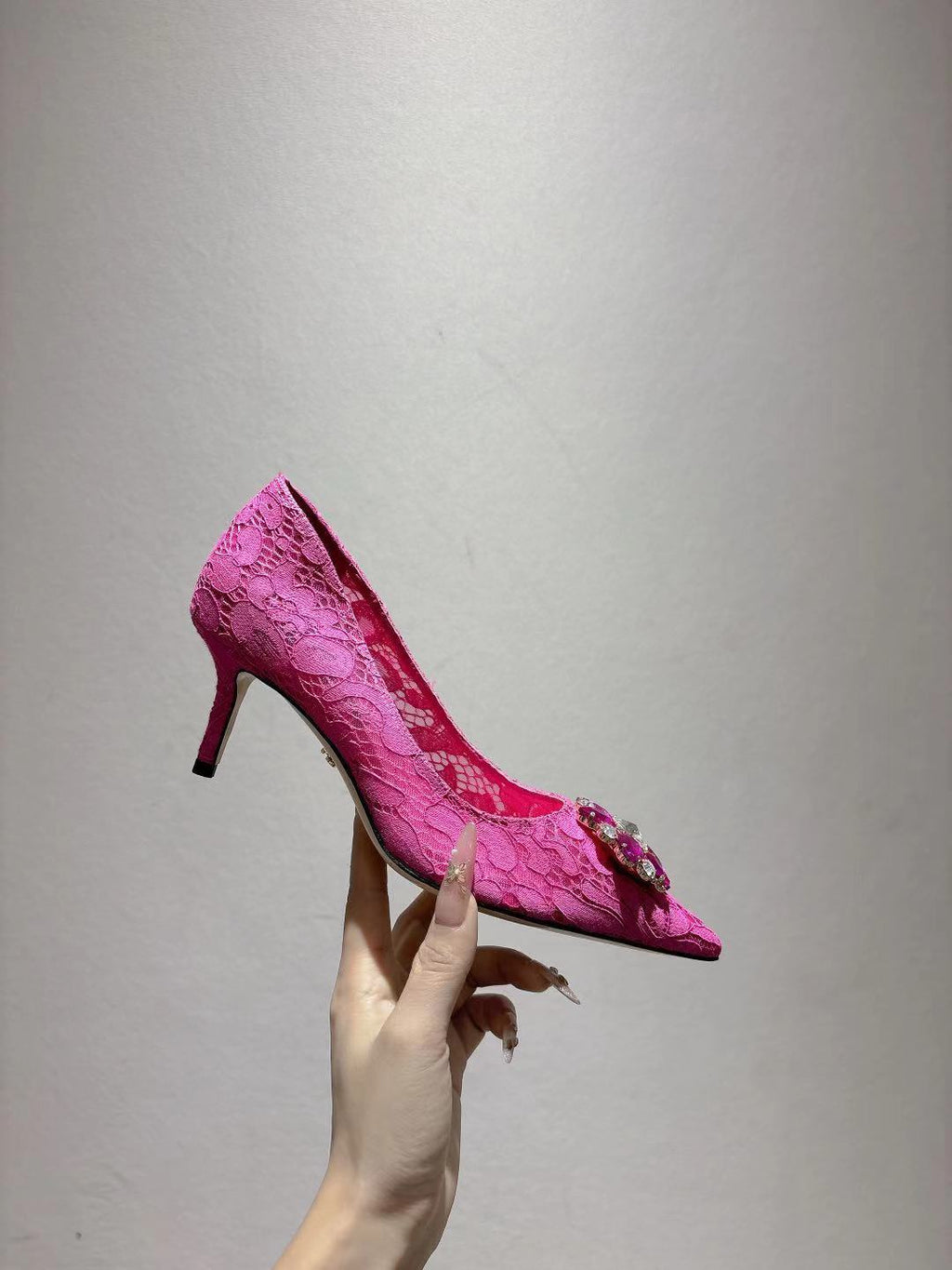 Dolce & Gabbana DG Women's Lace-Mesh Heels