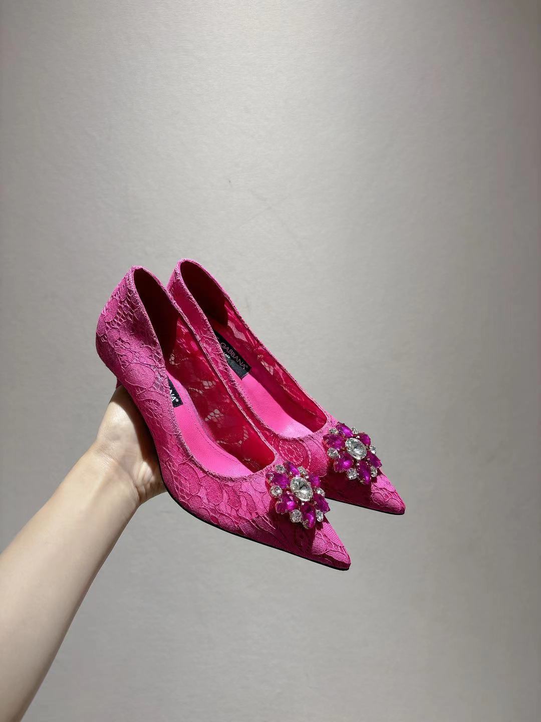 Dolce & Gabbana DG Women's Lace-Mesh Heels