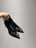 Dolce & Gabbana DG Women's Lace-Mesh Heels