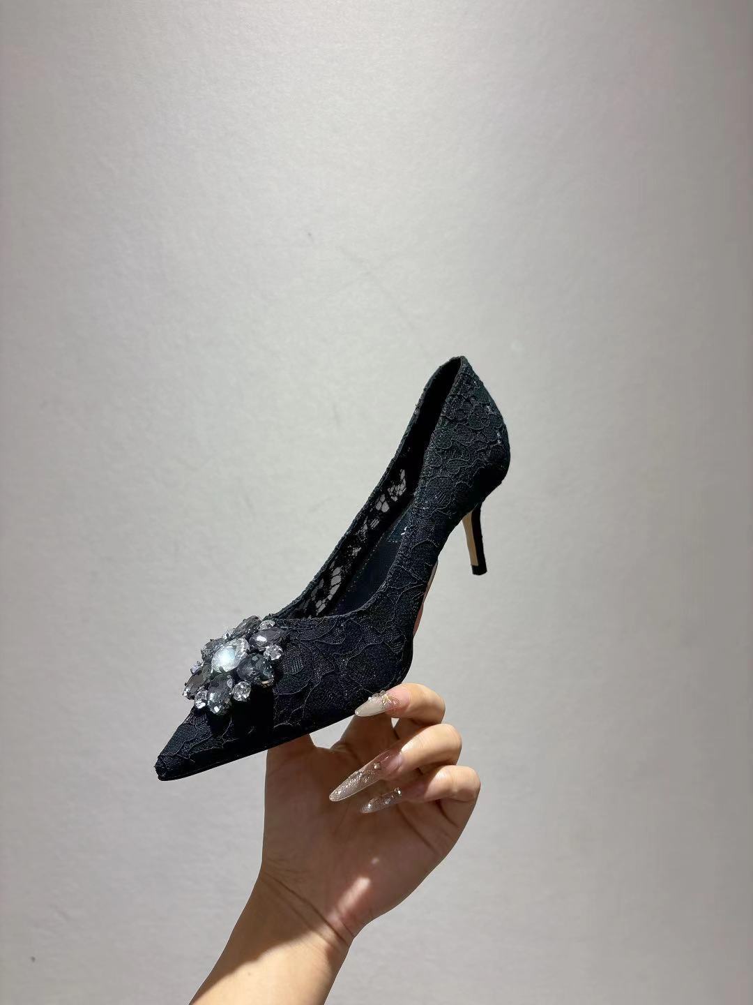 Dolce & Gabbana DG Women's Lace-Mesh Heels