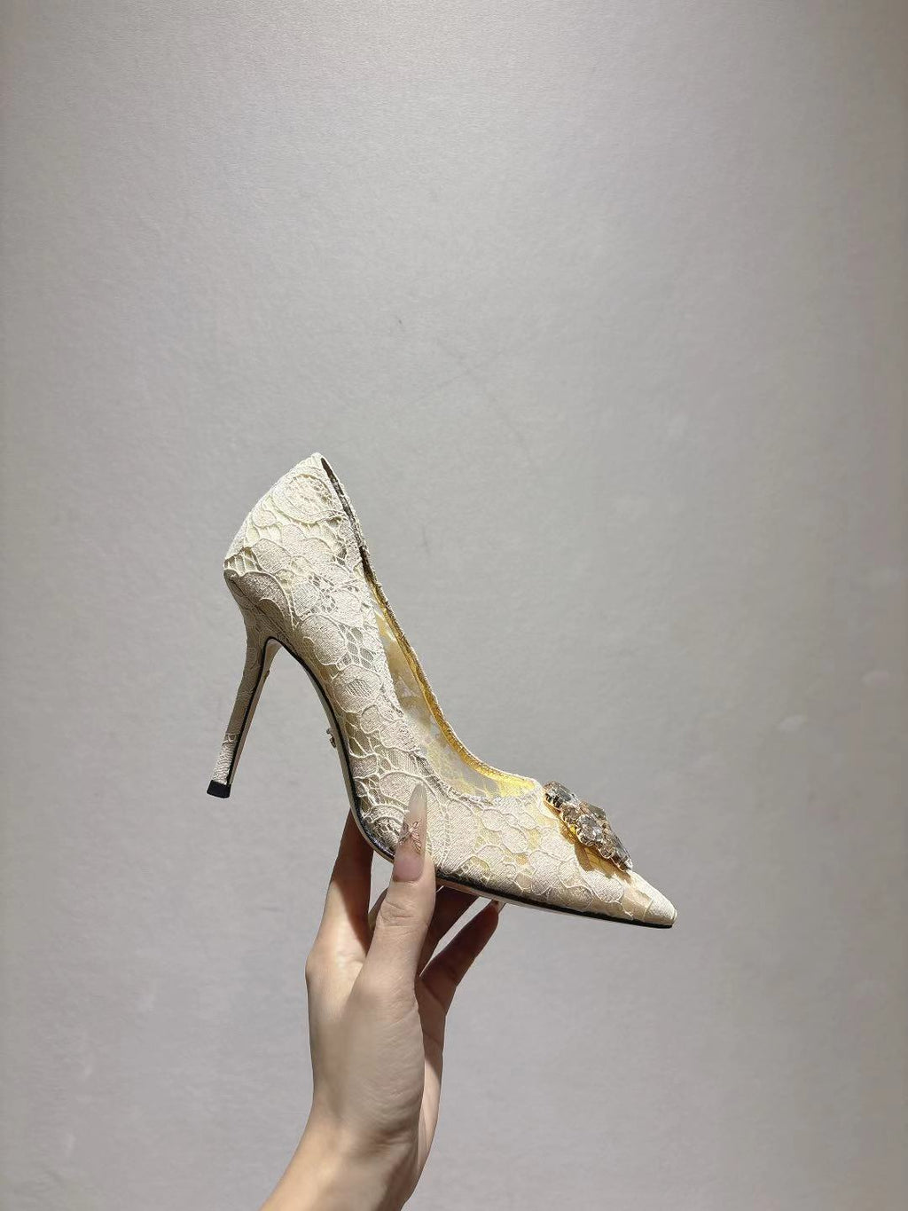Dolce & Gabbana DG Women's Lace-Mesh Heels