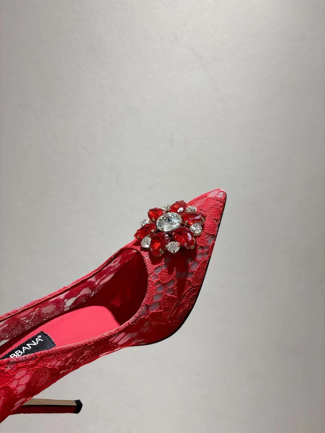 Dolce & Gabbana DG Women's Lace-Mesh Heels