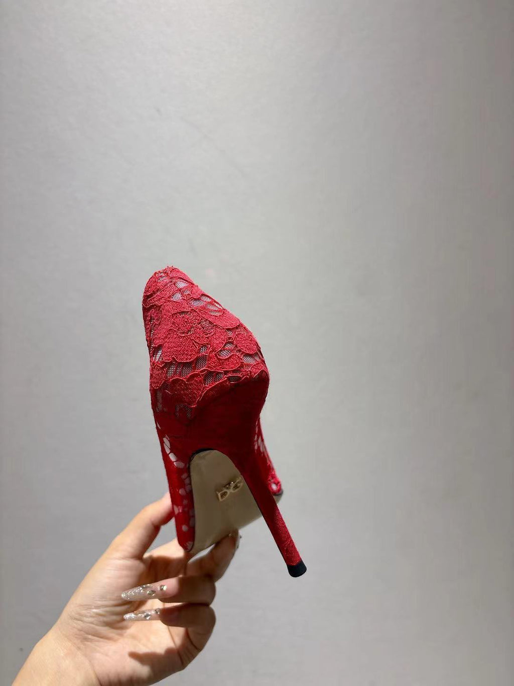Dolce & Gabbana DG Women's Lace-Mesh Heels