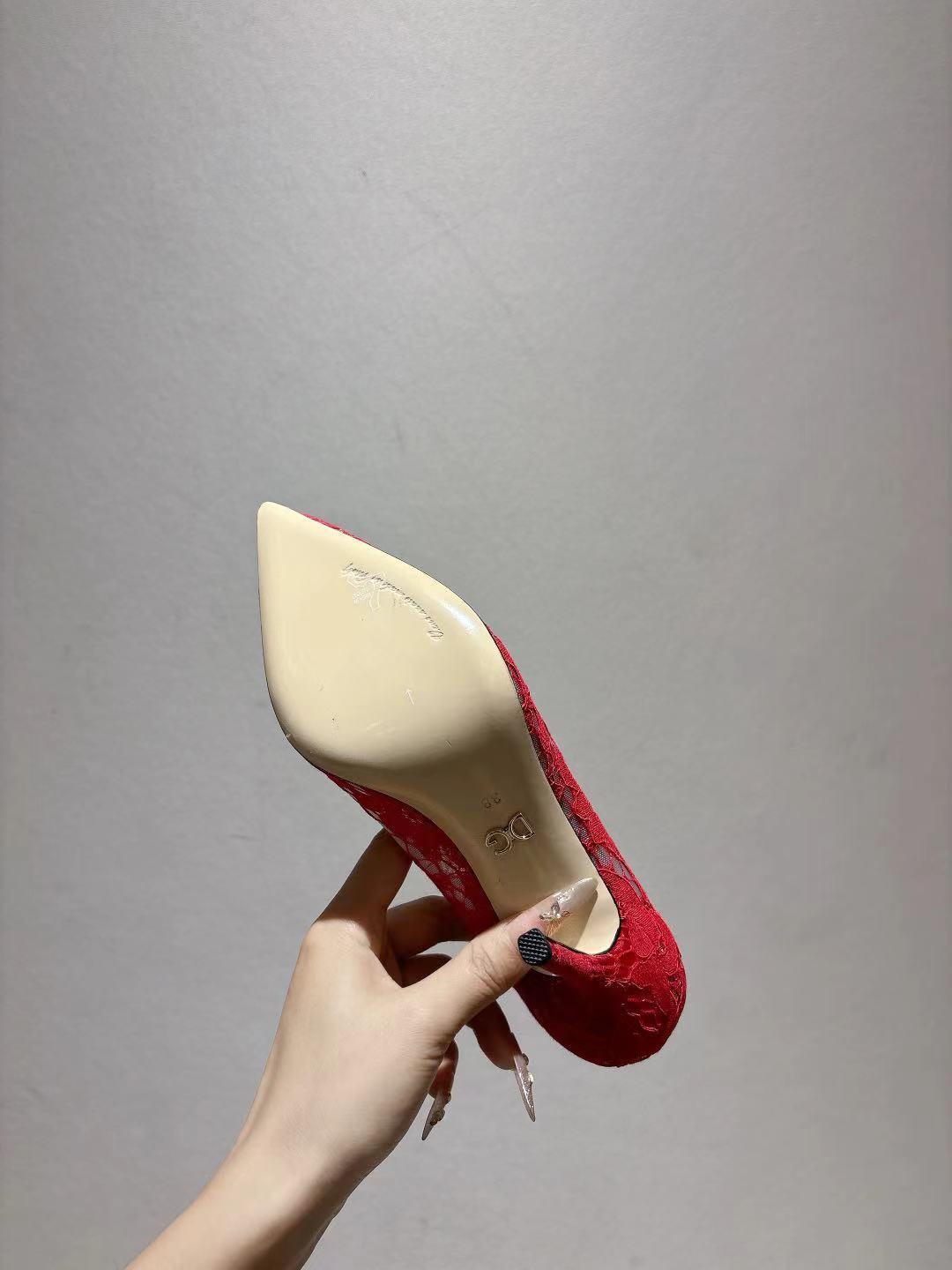 Dolce & Gabbana DG Women's Lace-Mesh Heels