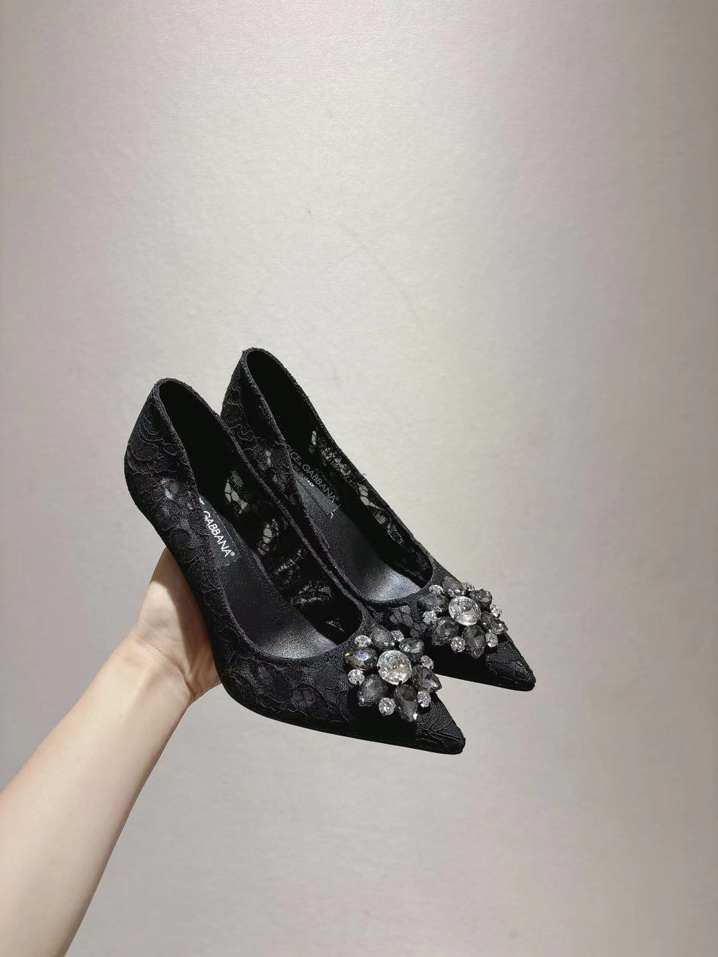 Dolce & Gabbana DG Women's Lace-Mesh Heels
