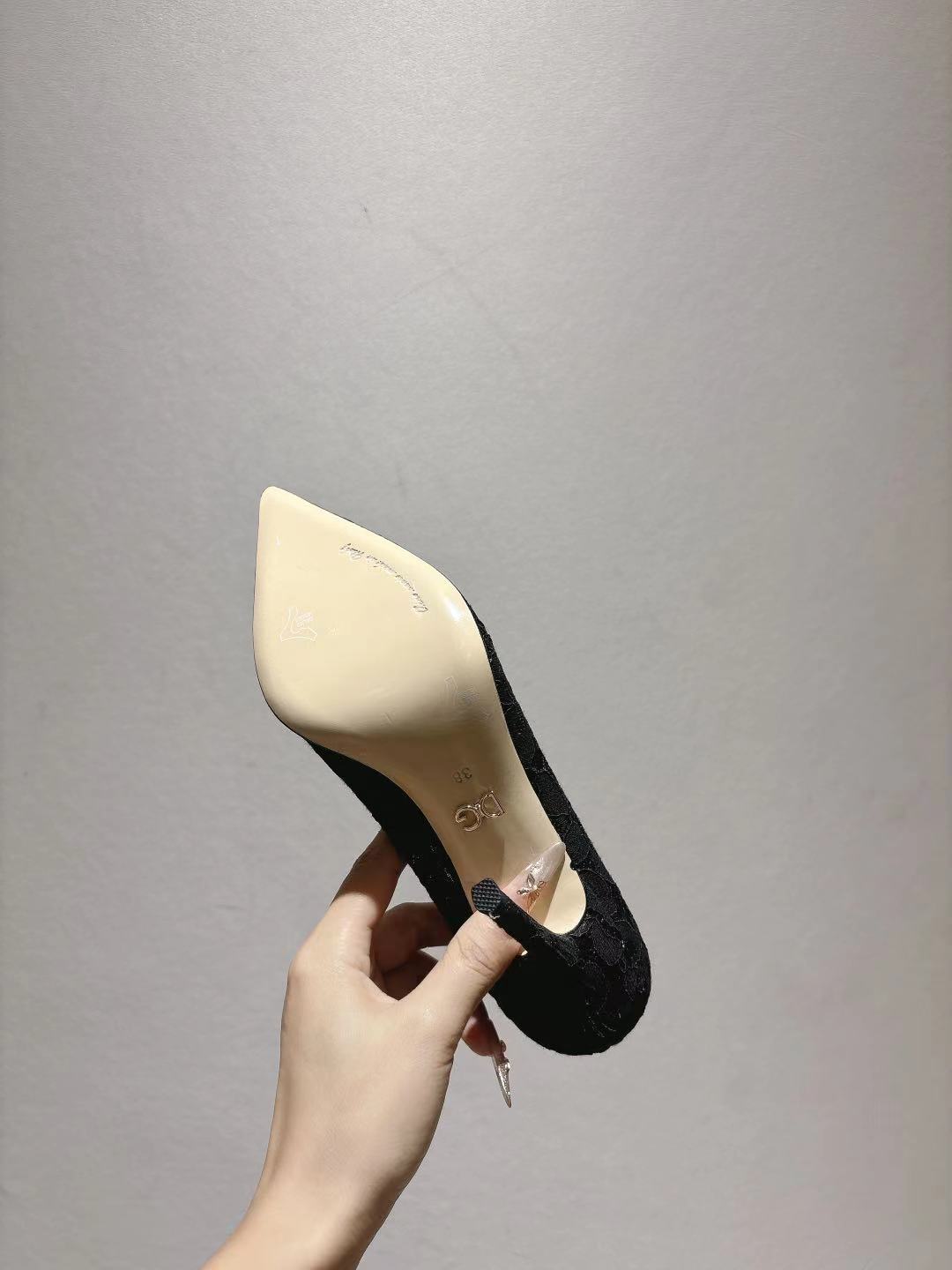 Dolce & Gabbana DG Women's Lace-Mesh Heels