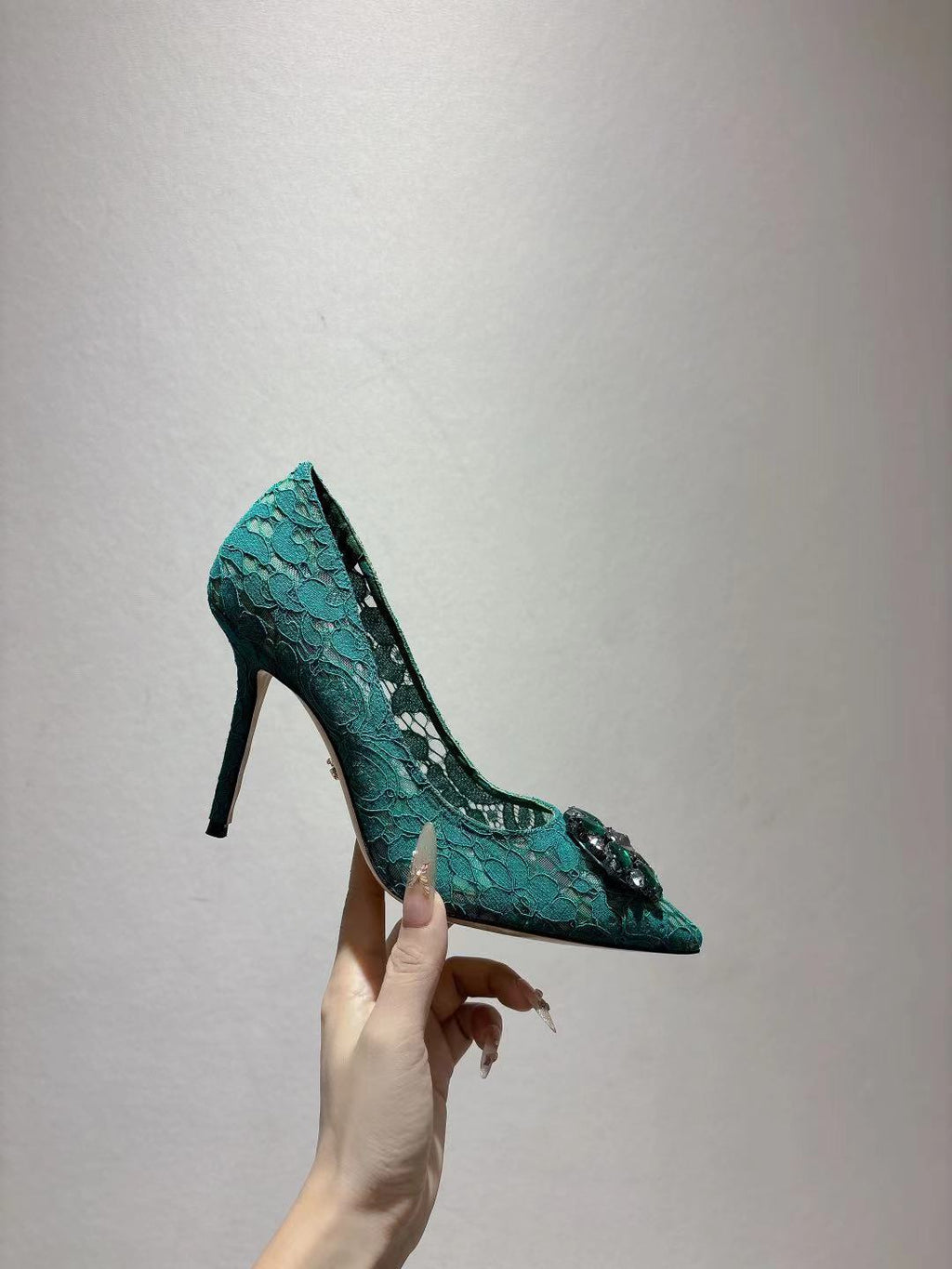 Dolce & Gabbana DG Women's Lace-Mesh Heels