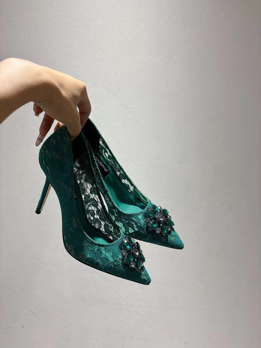 Dolce & Gabbana DG Women's Lace-Mesh Heels