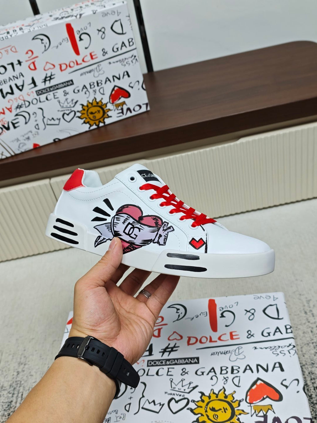 Dolce & Gabbana DG Couple's Athletic Casual Sneakers