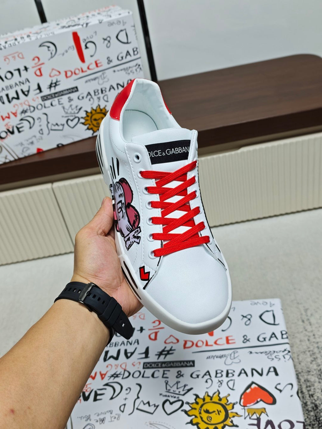 Dolce & Gabbana DG Couple's Athletic Casual Sneakers