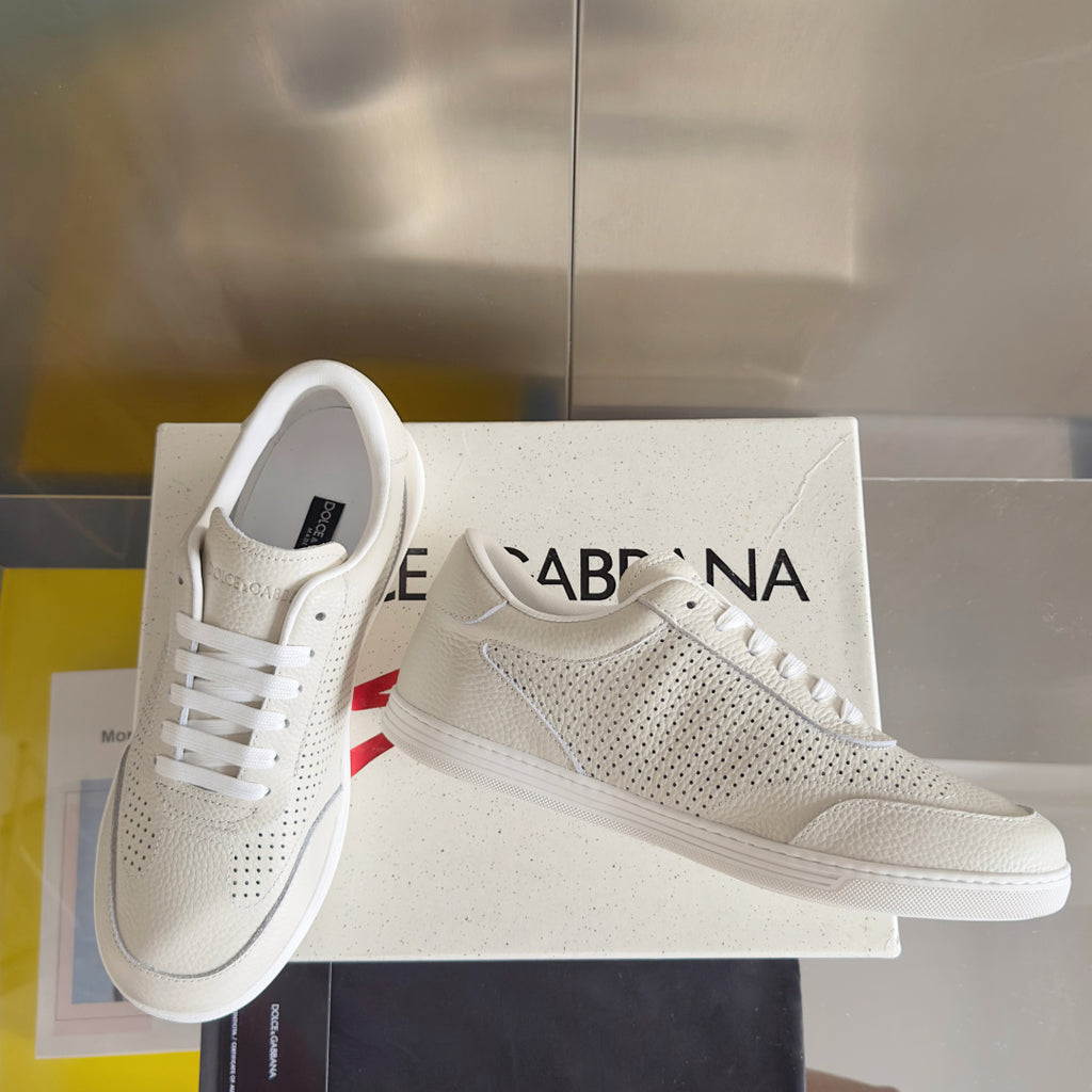 Dolce & Gabbana DG Silk Calfskin & Nubuck Casual Sneakers