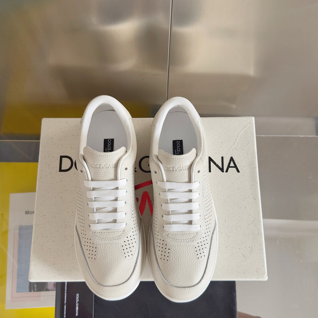 Dolce & Gabbana DG Silk Calfskin & Nubuck Casual Sneakers