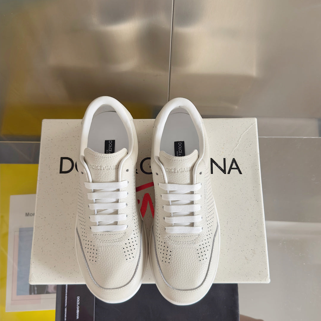 Dolce & Gabbana DG Silk Calfskin & Nubuck Casual Sneakers