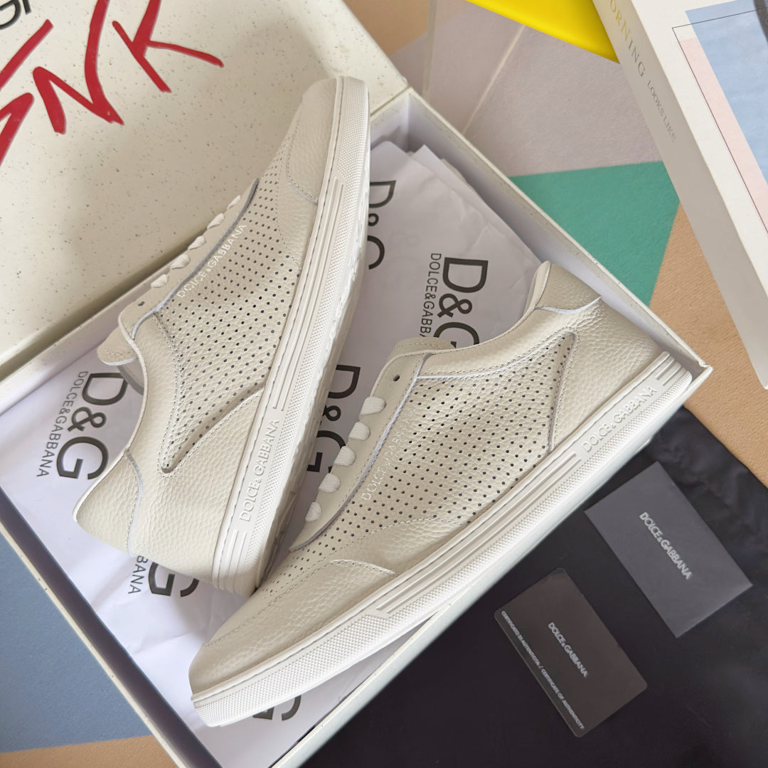 Dolce & Gabbana DG Silk Calfskin & Nubuck Casual Sneakers