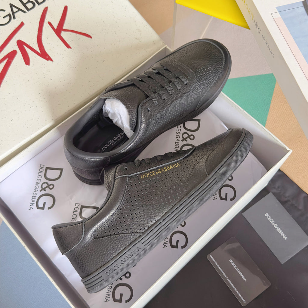 Dolce & Gabbana DG Silk Calfskin & Nubuck Casual Sneakers
