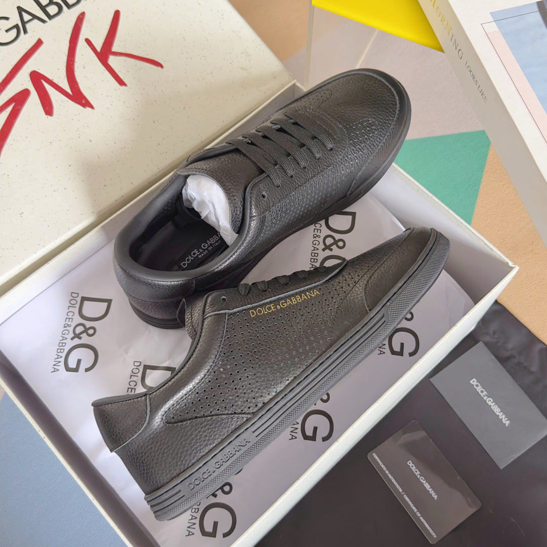 Dolce & Gabbana DG Silk Calfskin & Nubuck Casual Sneakers