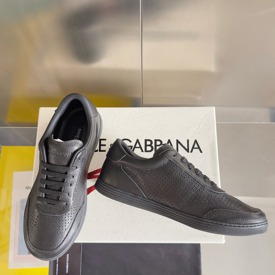 Dolce & Gabbana DG Silk Calfskin & Nubuck Casual Sneakers
