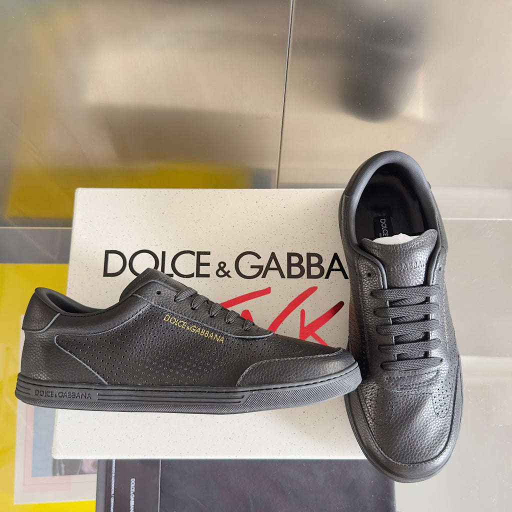 Dolce & Gabbana DG Silk Calfskin & Nubuck Casual Sneakers