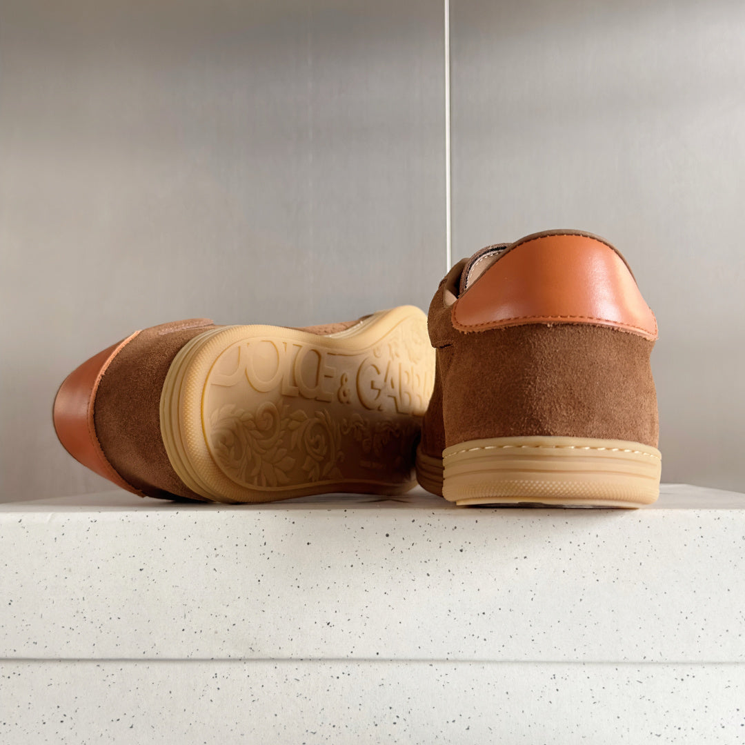 Dolce & Gabbana DG Silk Calfskin & Nubuck Casual Sneakers