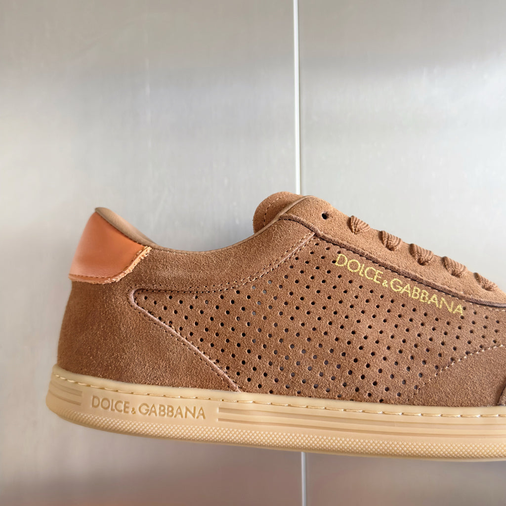 Dolce & Gabbana DG Silk Calfskin & Nubuck Casual Sneakers