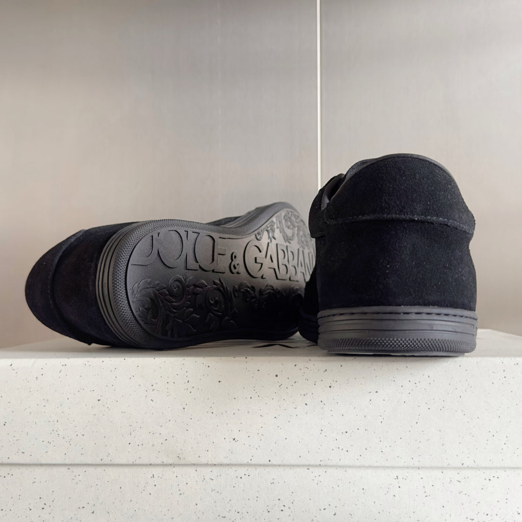 Dolce & Gabbana DG Silk Calfskin & Nubuck Casual Sneakers