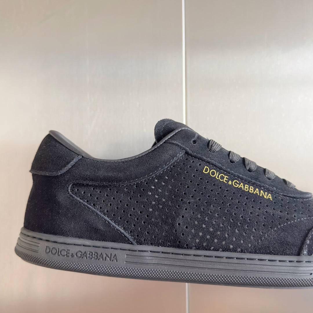 Dolce & Gabbana DG Silk Calfskin & Nubuck Casual Sneakers