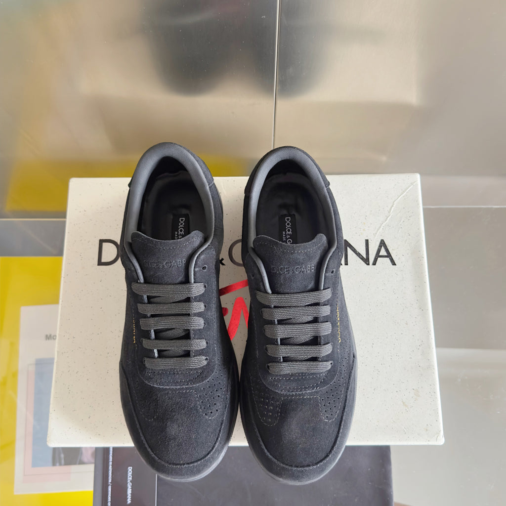 Dolce & Gabbana DG Silk Calfskin & Nubuck Casual Sneakers