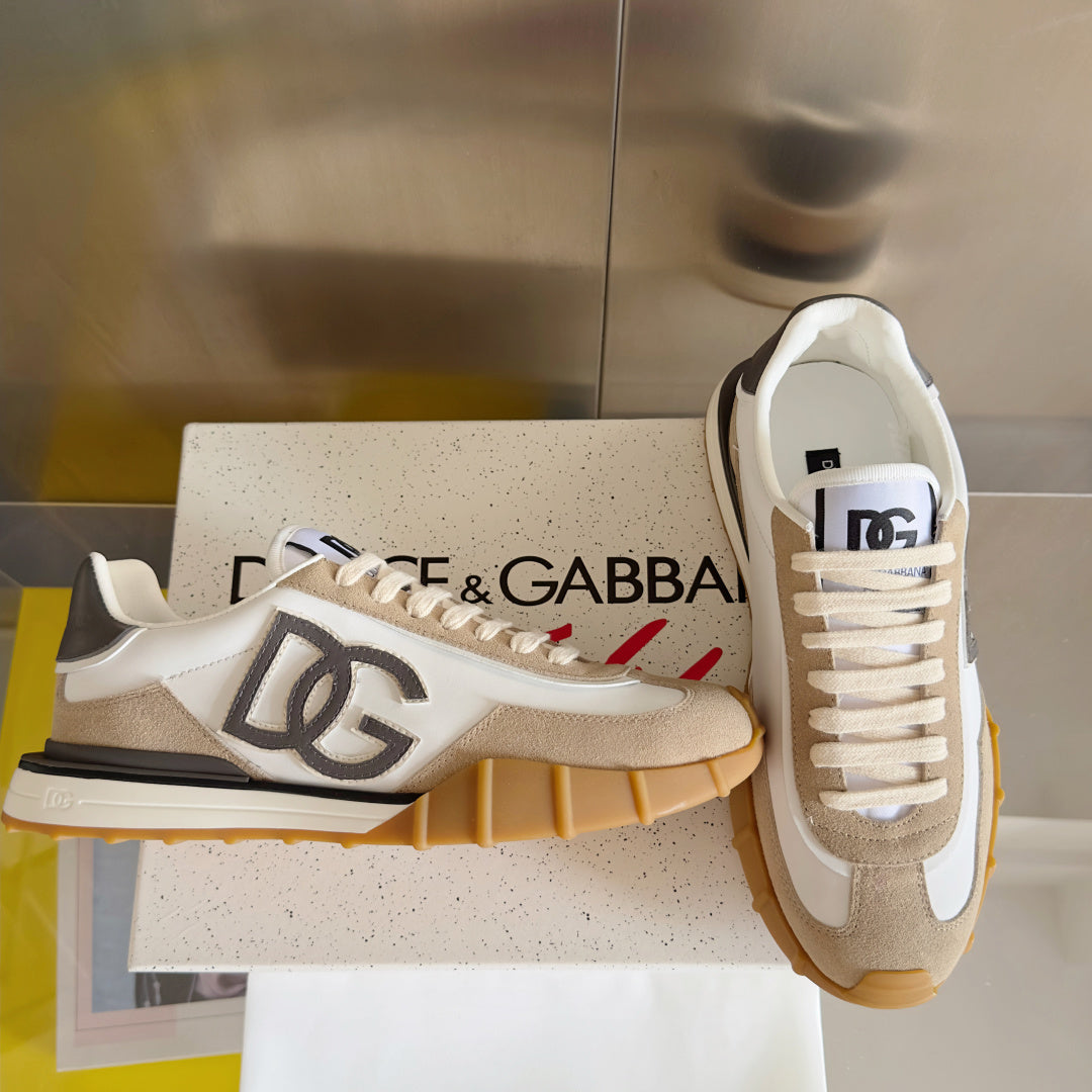 Dolce & Gabbana DG Cushion Mixed-Material Casual Sneakers