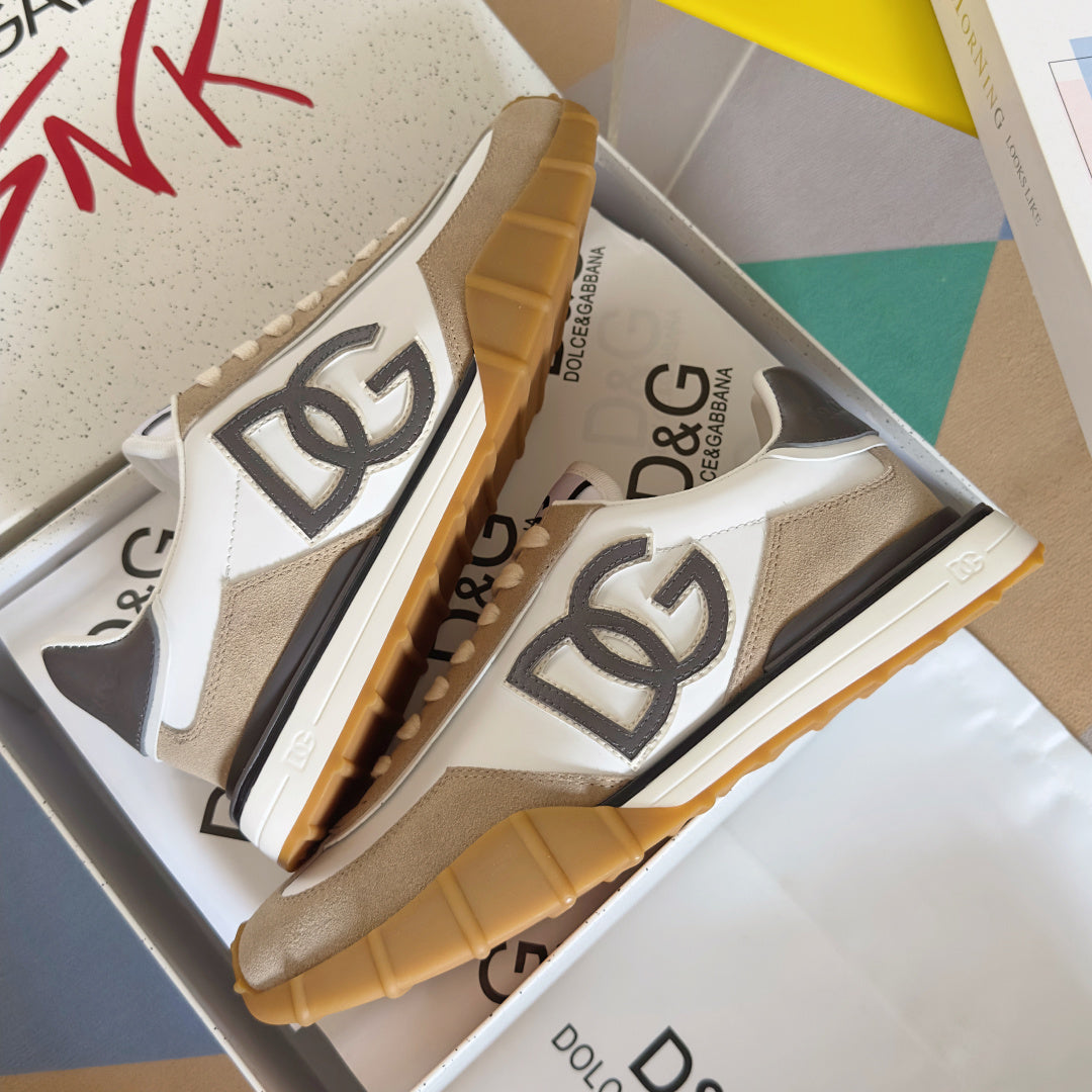 Dolce & Gabbana DG Cushion Mixed-Material Casual Sneakers