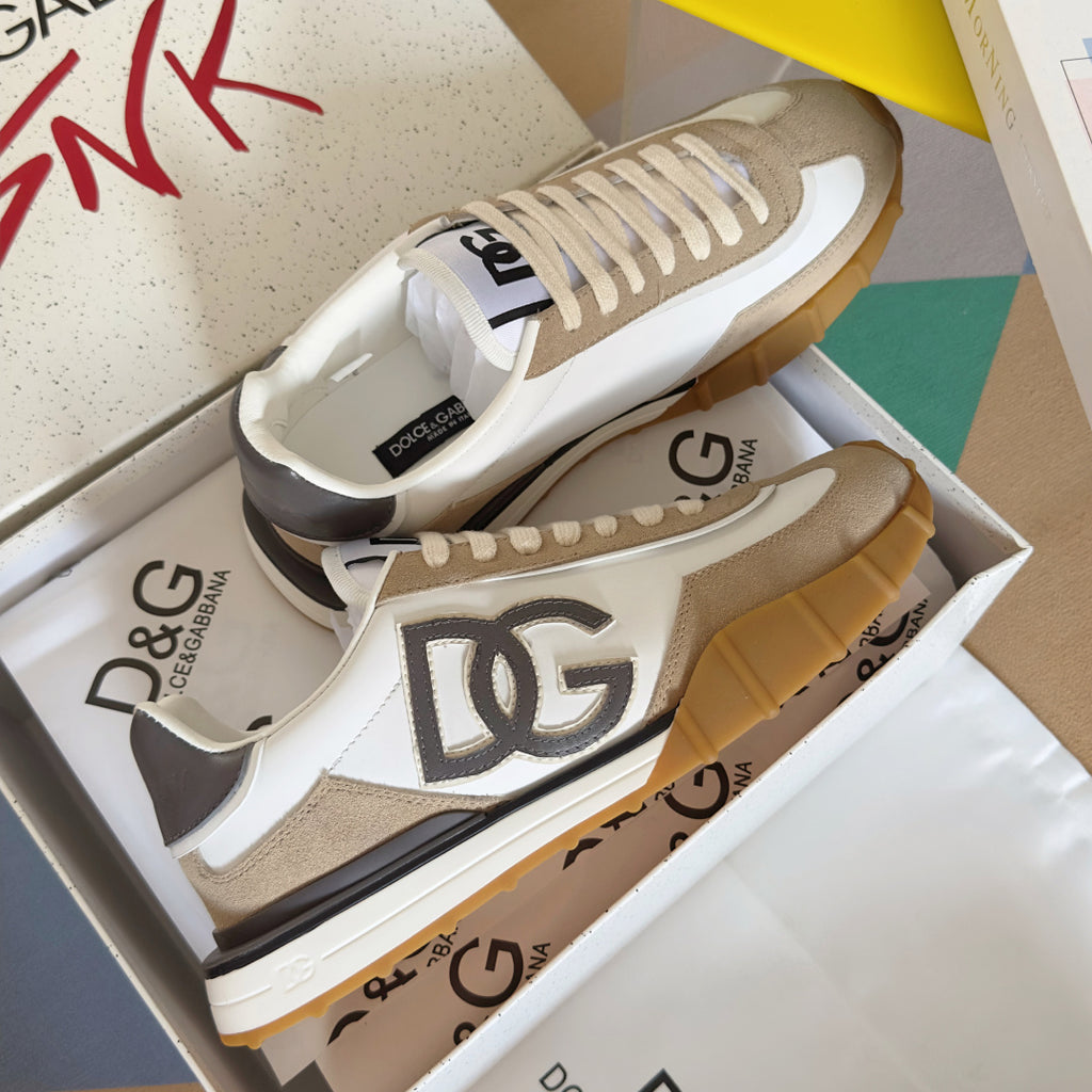 Dolce & Gabbana DG Cushion Mixed-Material Casual Sneakers