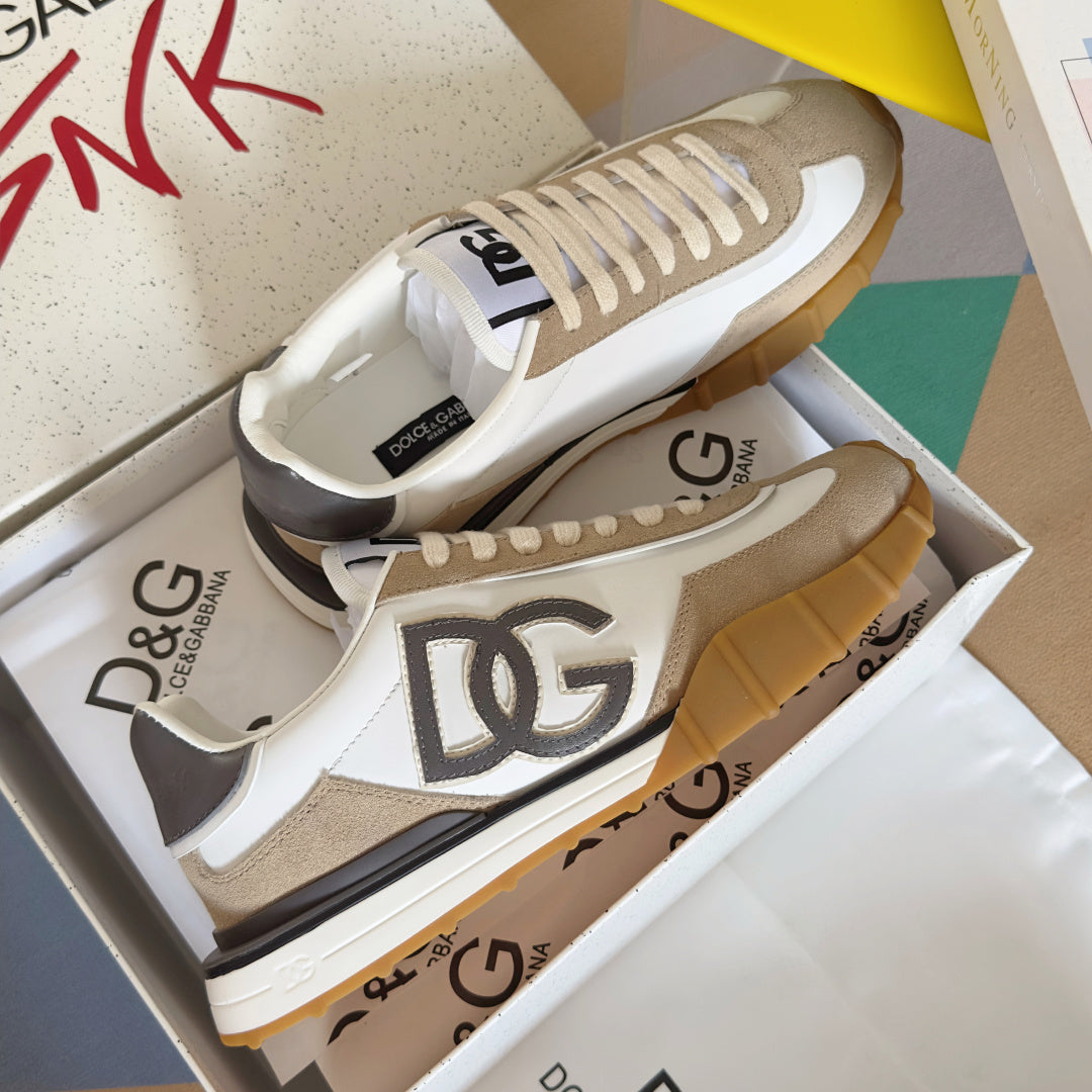 Dolce & Gabbana DG Cushion Mixed-Material Casual Sneakers