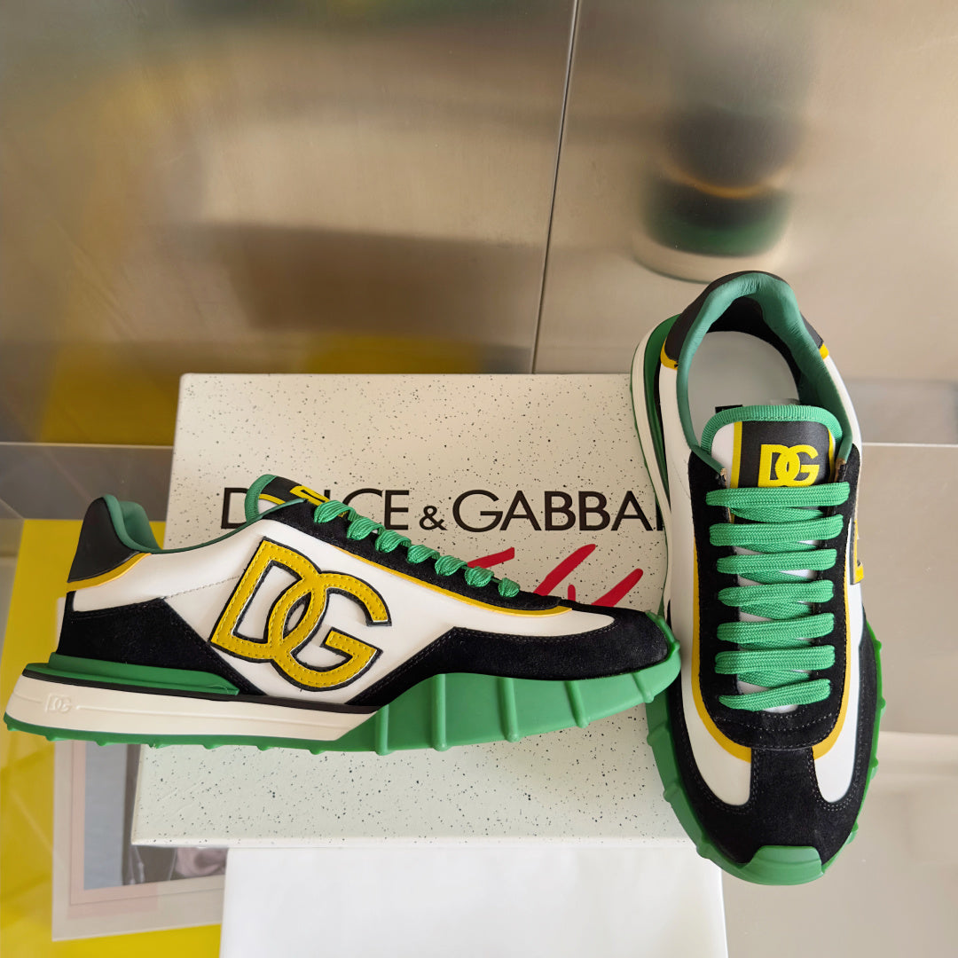 Dolce & Gabbana DG Cushion Mixed-Material Casual Sneakers