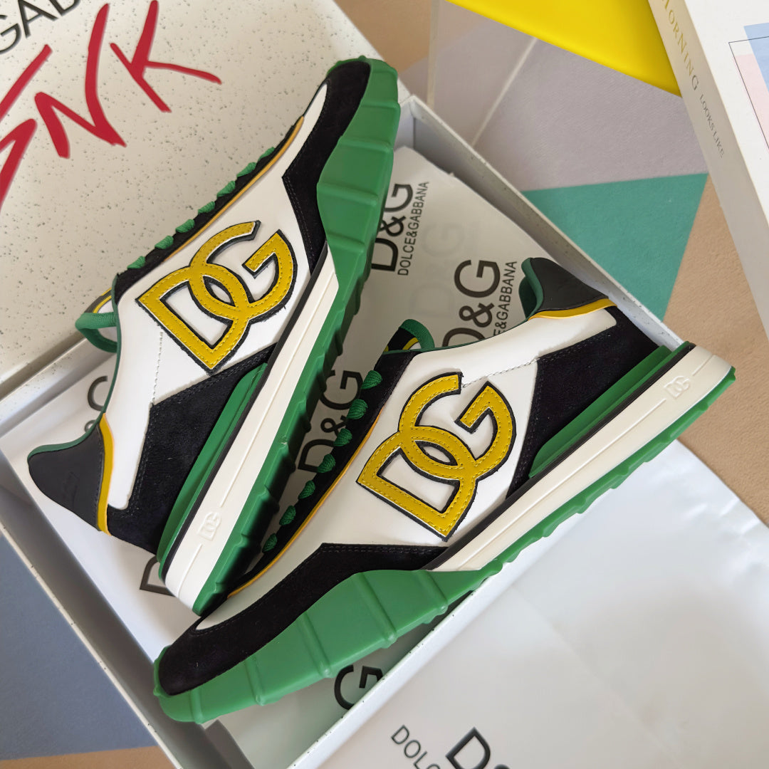 Dolce & Gabbana DG Cushion Mixed-Material Casual Sneakers
