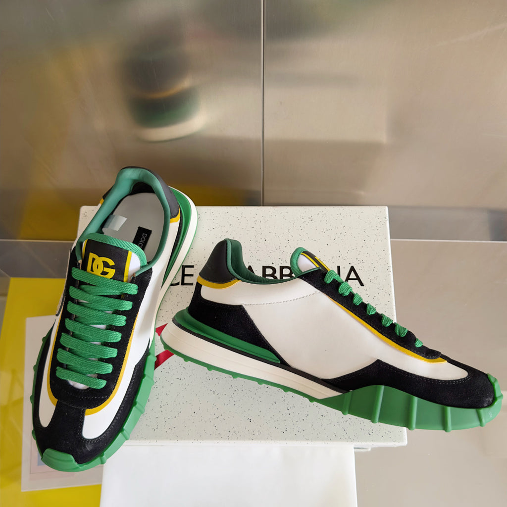 Dolce & Gabbana DG Cushion Mixed-Material Casual Sneakers