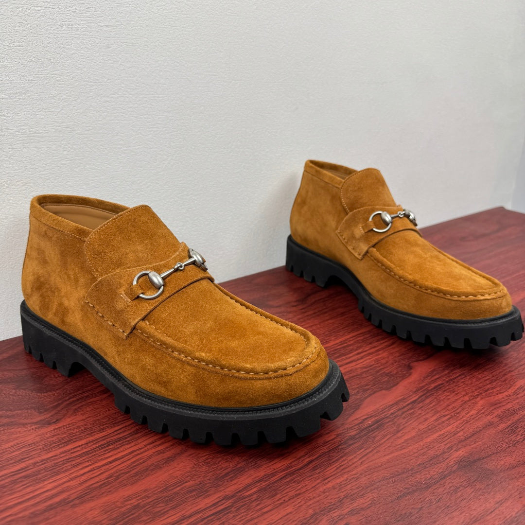 Gucci Men's Horsebit Chunky Ankle Boots