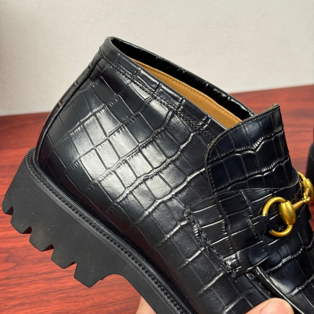 Gucci Men's Horsebit Chunky Ankle Boots