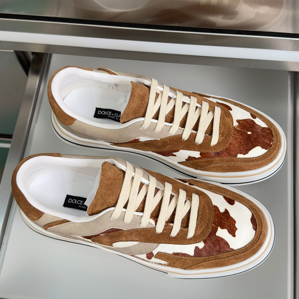 Dolce & Gabbana DG Sailing Casual Sneakers with Leather & Mesh Upper