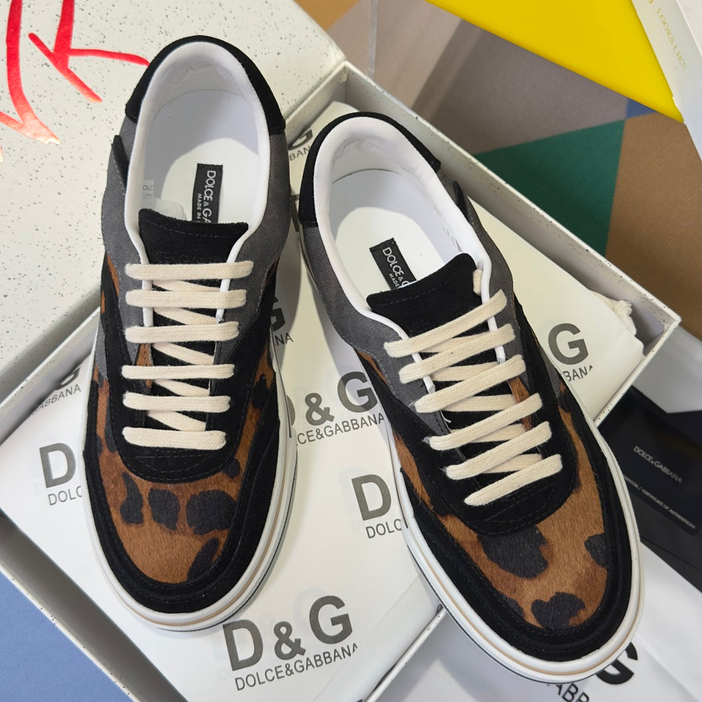 Dolce & Gabbana DG Sailing Casual Sneakers with Leather & Mesh Upper