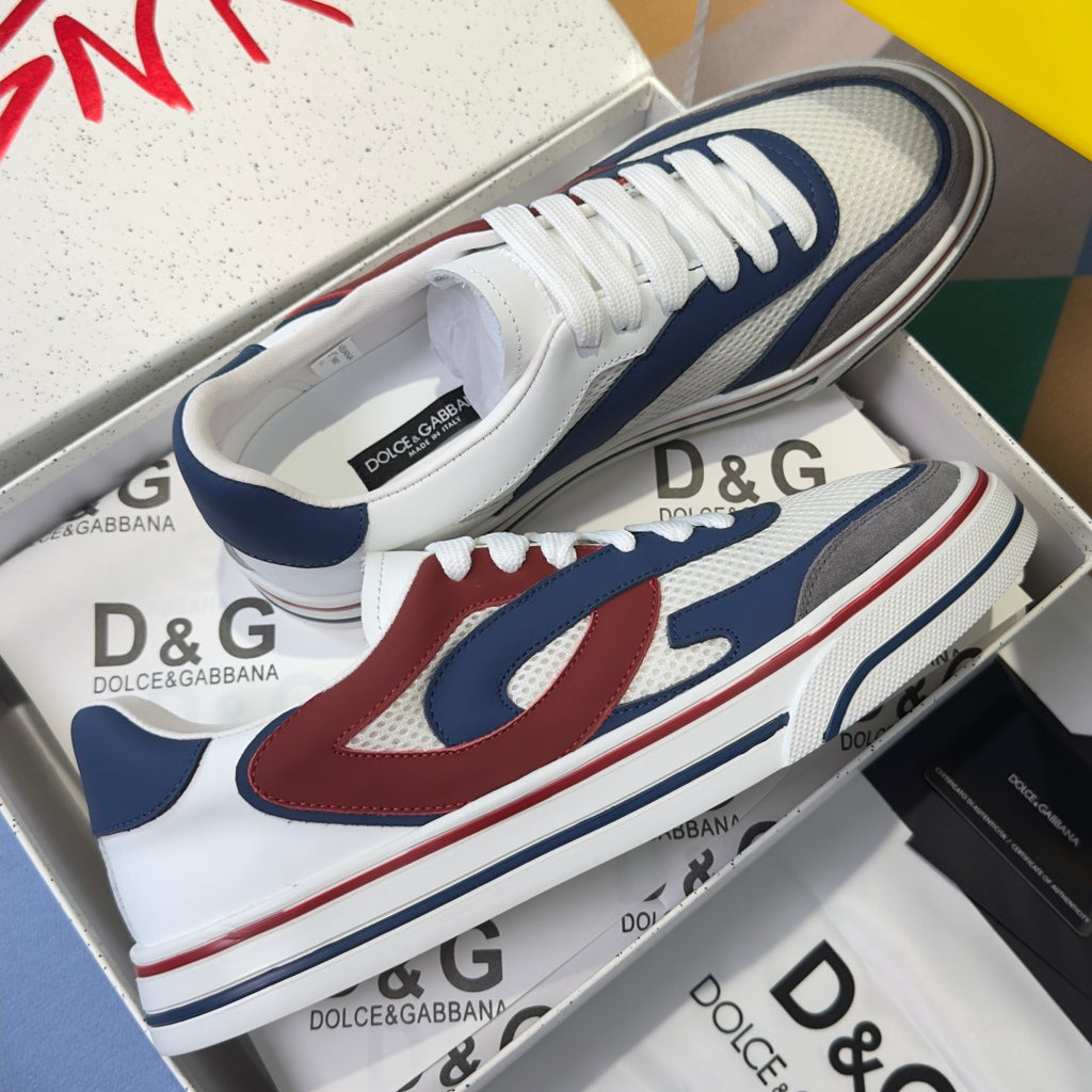 Dolce & Gabbana DG Sailing Casual Sneakers with Leather & Mesh Upper