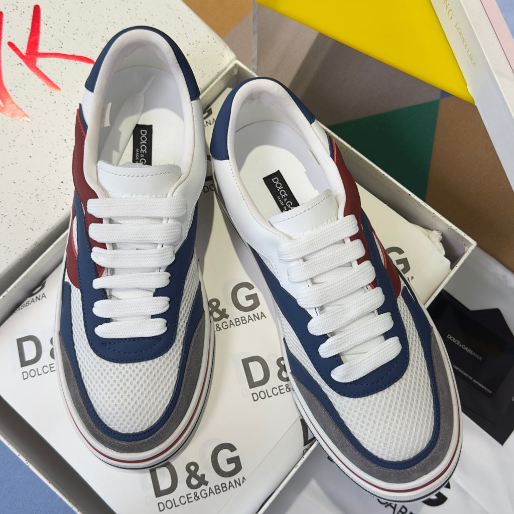 Dolce & Gabbana DG Sailing Casual Sneakers with Leather & Mesh Upper