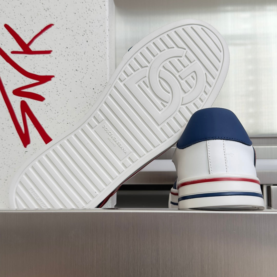 Dolce & Gabbana DG Sailing Casual Sneakers with Leather & Mesh Upper