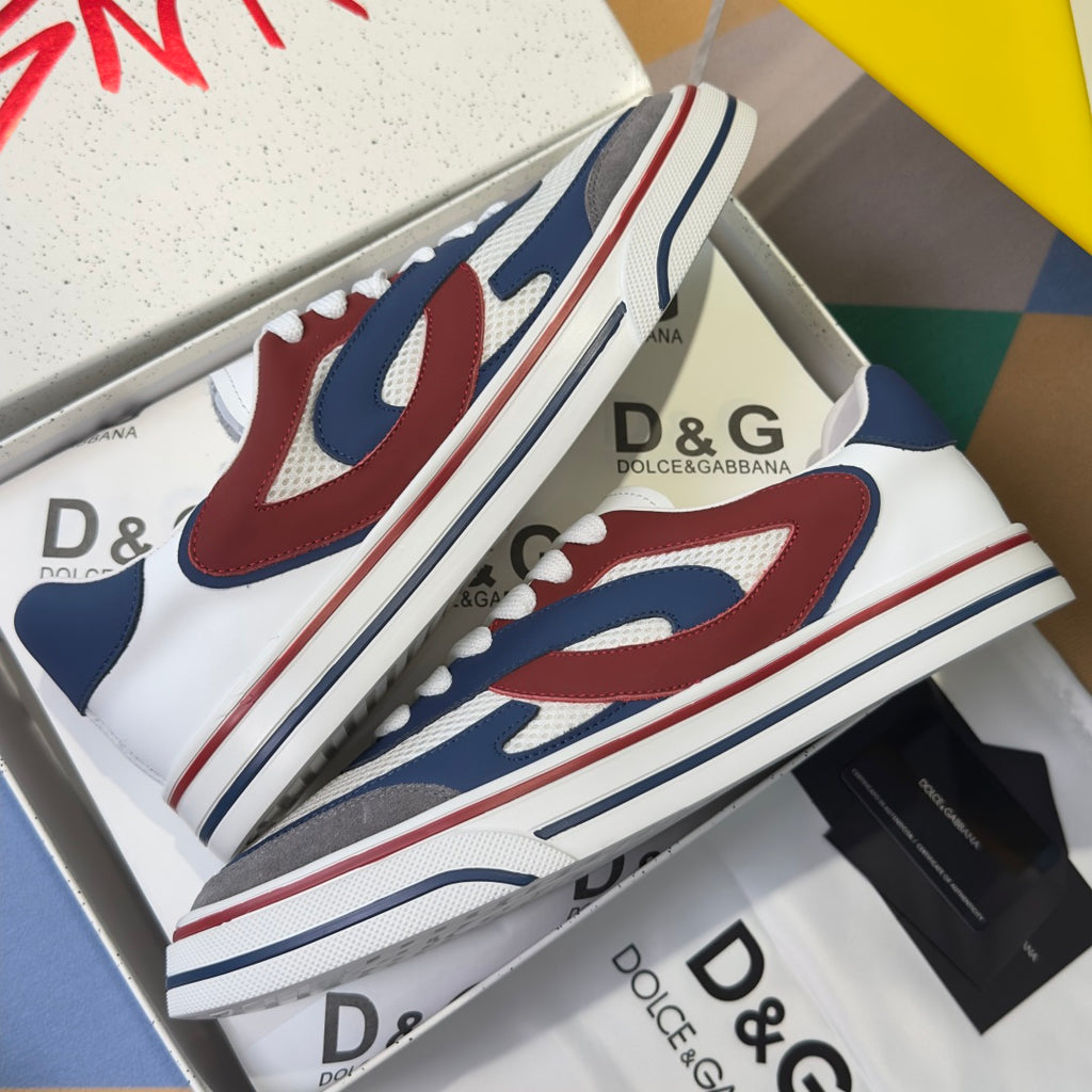 Dolce & Gabbana DG Sailing Casual Sneakers with Leather & Mesh Upper