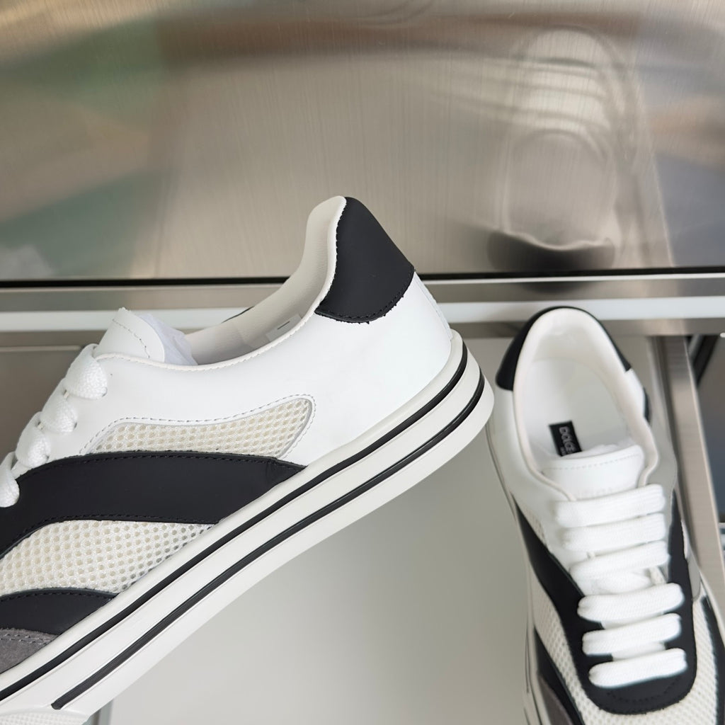Dolce & Gabbana DG Sailing Casual Sneakers with Leather & Mesh Upper