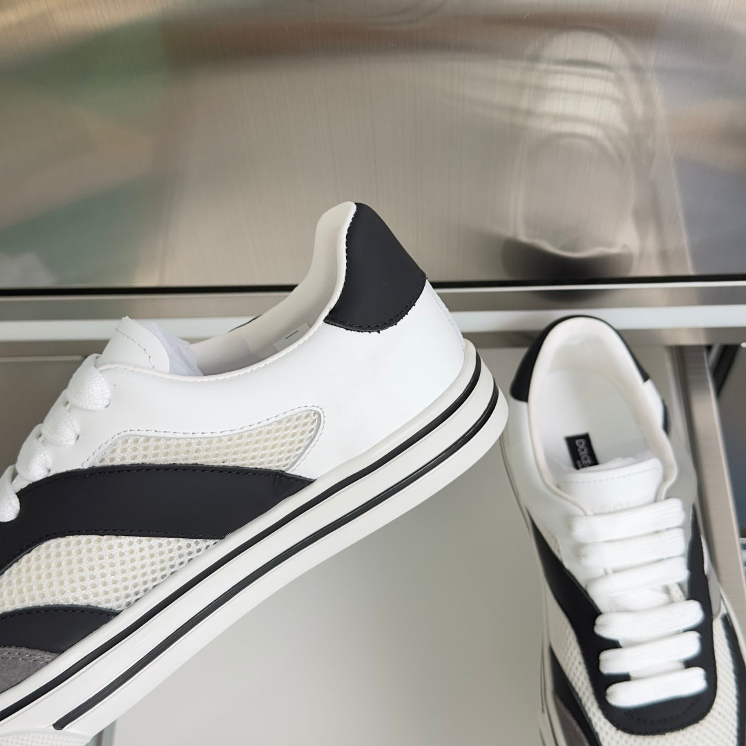 Dolce & Gabbana DG Sailing Casual Sneakers with Leather & Mesh Upper