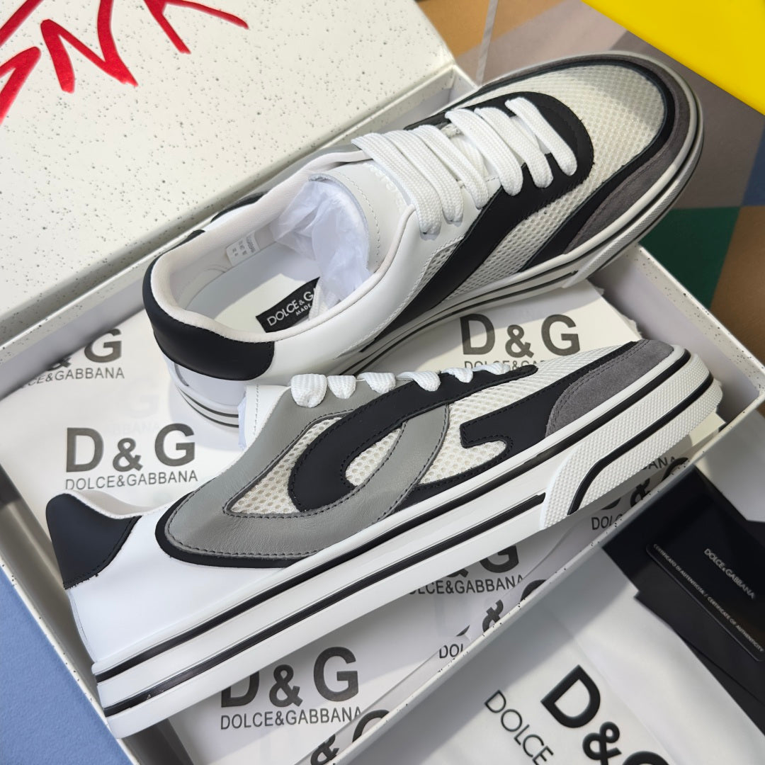 Dolce & Gabbana DG Sailing Casual Sneakers with Leather & Mesh Upper