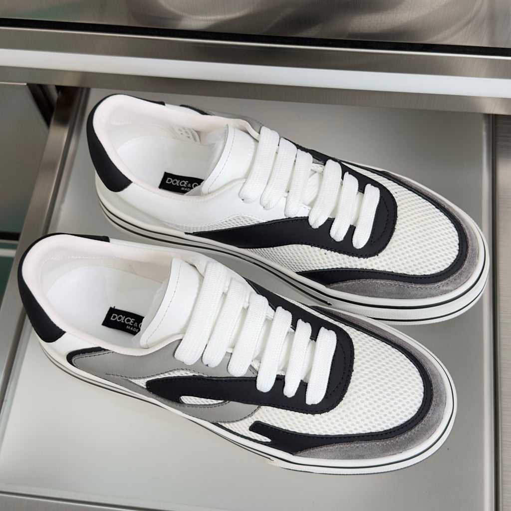 Dolce & Gabbana DG Sailing Casual Sneakers with Leather & Mesh Upper