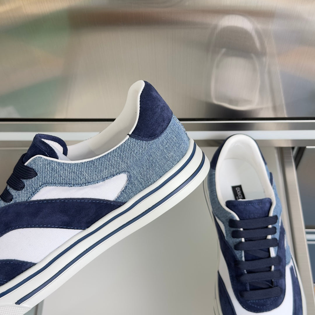 Dolce & Gabbana DG Sailing Casual Sneakers with Leather & Mesh Upper