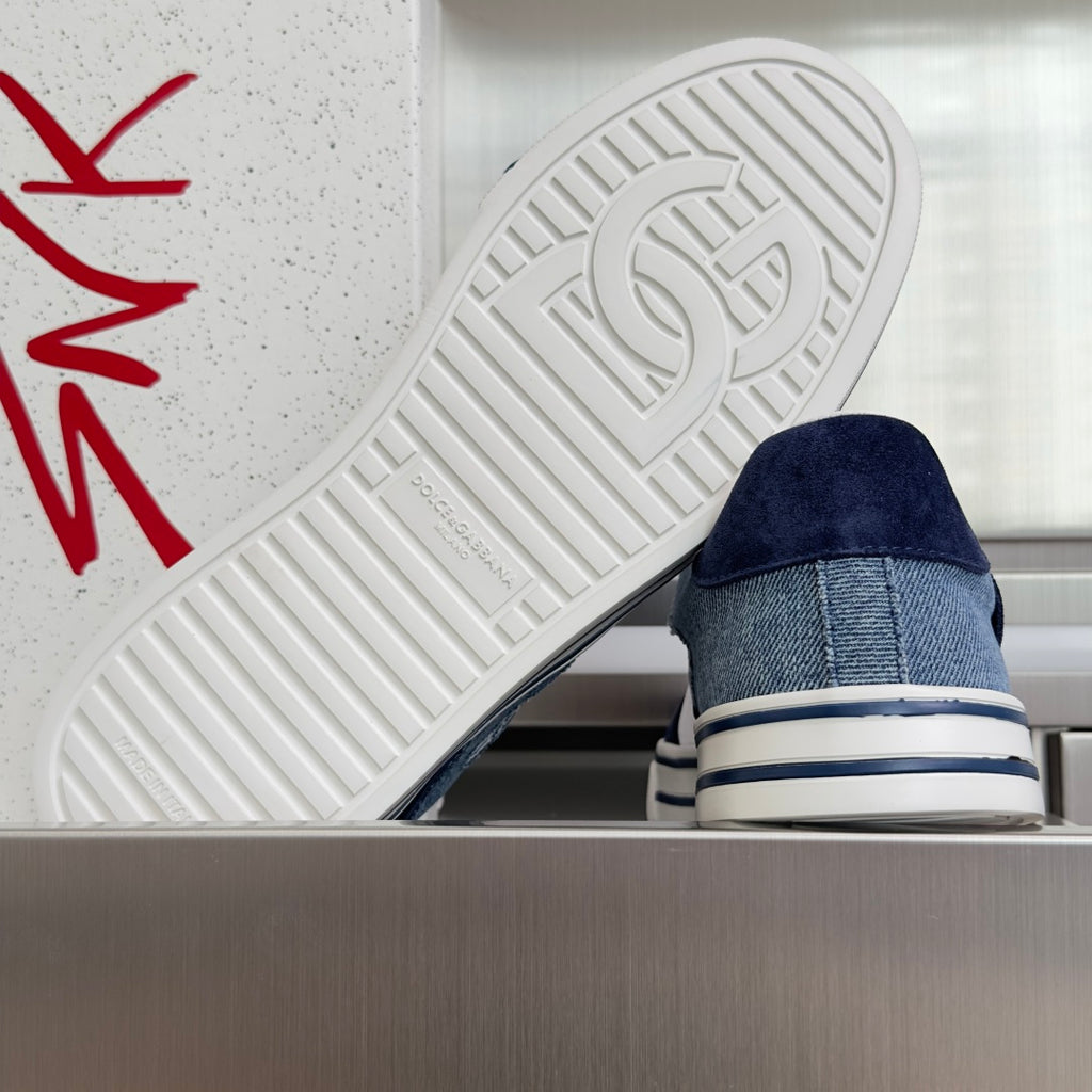 Dolce & Gabbana DG Sailing Casual Sneakers with Leather & Mesh Upper