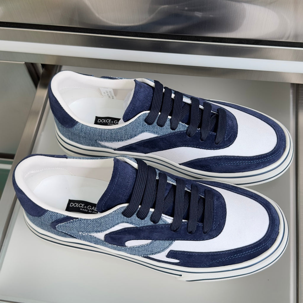Dolce & Gabbana DG Sailing Casual Sneakers with Leather & Mesh Upper