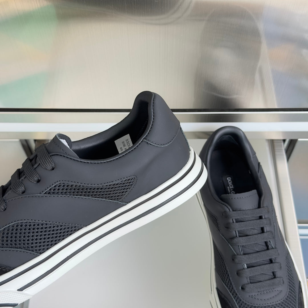 Dolce & Gabbana DG Sailing Casual Sneakers with Leather & Mesh Upper